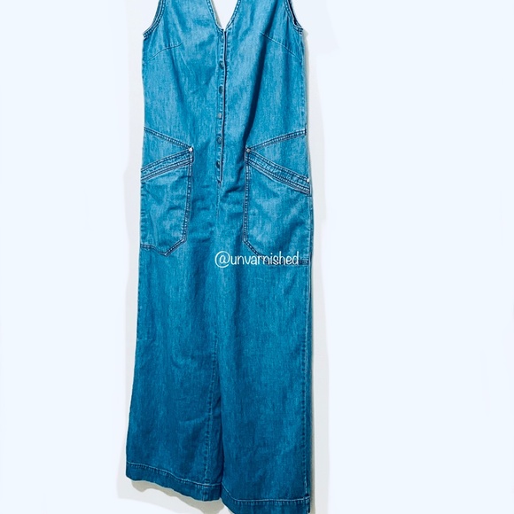 Anthropologies’s Maeve V-neck Cotton Jumpsuit - Picture 8 of 13